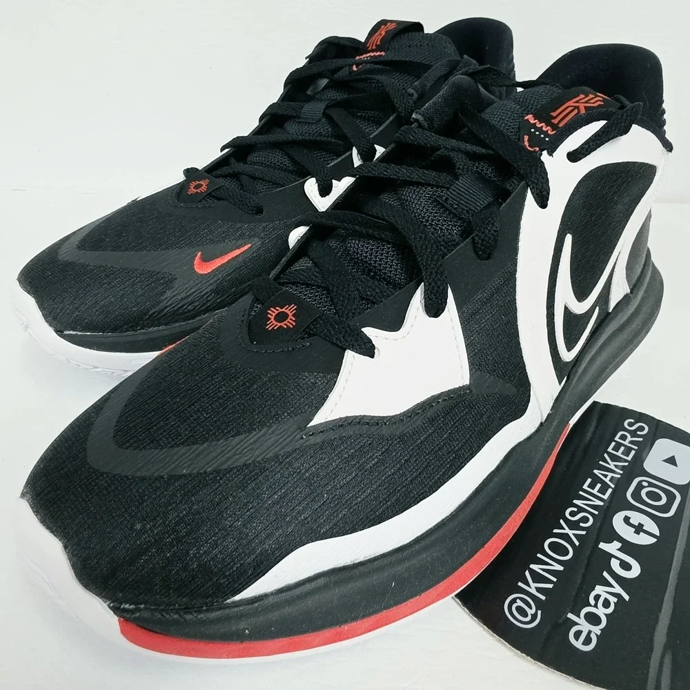 Nike Kyrie Low 5 Bred Dominoes Shoes Sneakers DJ6012-001 Men's Size 11.5